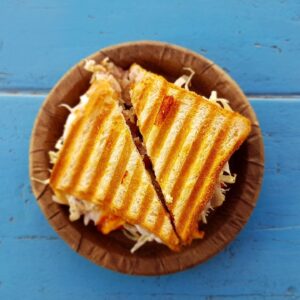 cheese and corn sandwich
