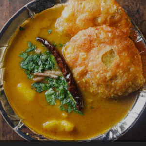 Dal kachori with sabji